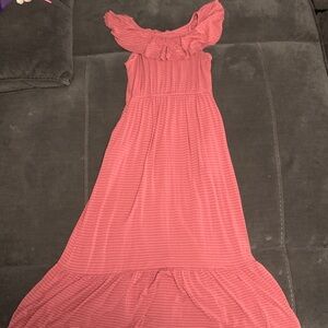 Adorable Pink Striped Kids Dress